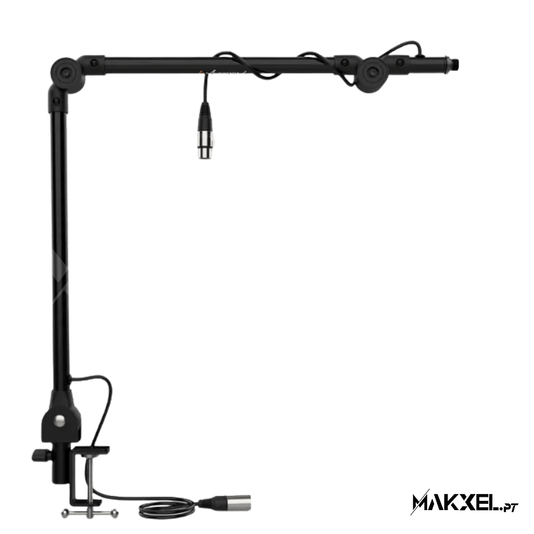 Audibax MTS-20 Suporte de Mesa Microfone com Braço Articulado Pré-Fiado 3