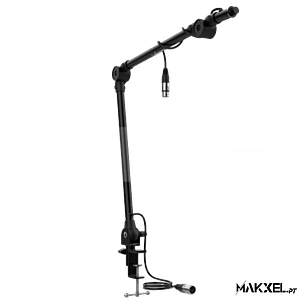 Audibax MTS-20 Suporte de Mesa Microfone com Braço Articulado Pré-Fiado