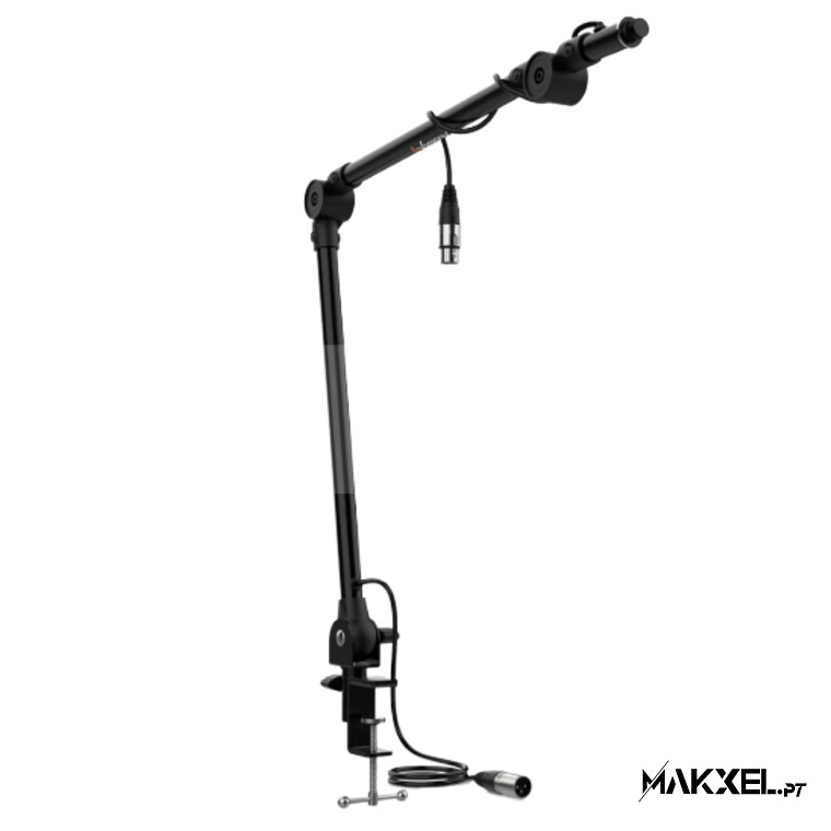 Audibax MTS-20 Suporte de Mesa Microfone com Braço Articulado Pré-Fiado 2