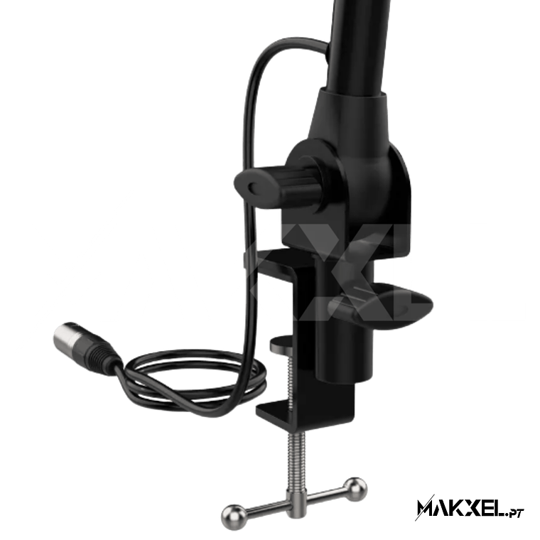 Audibax MTS-20 Suporte de Mesa Microfone com Braço Articulado Pré-Fiado 5