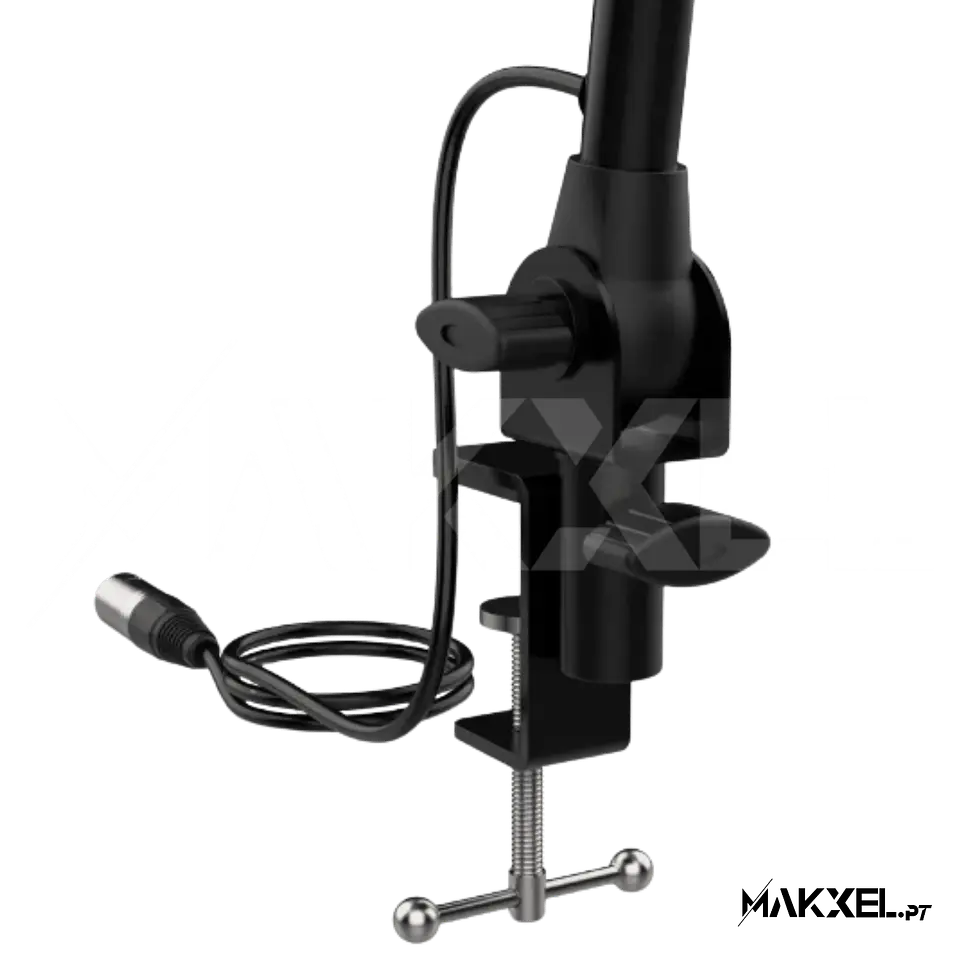 Audibax MTS-20 Suporte de Mesa Microfone com Braço Articulado Pré-Fiado 5