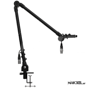 Audibax MTS-20 Suporte de Mesa Microfone com Braço Articulado Pré-Fiado