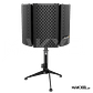 Suporte Microfone de Estúdio Audibax MST-10 Tela de Reflexão Preto Dobrável - Thumbnail 1