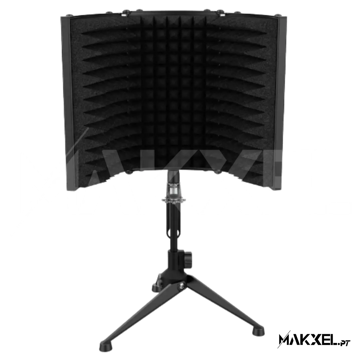 Suporte Microfone de Estúdio Audibax MST-10 Tela de Reflexão Preto Dobrável 2