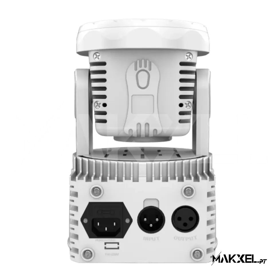 Audibax Iowa 70 Branco Moving Head Disco Wash 70W LED 4 em 1 RGBW 4