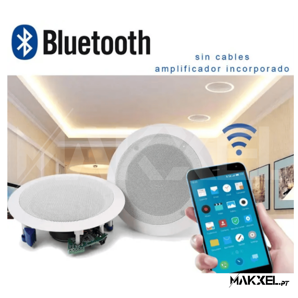 Colunas Audibax CM408L-BT 40w BLUETOOTH  (amplificador integrado a um alto-falante) 1