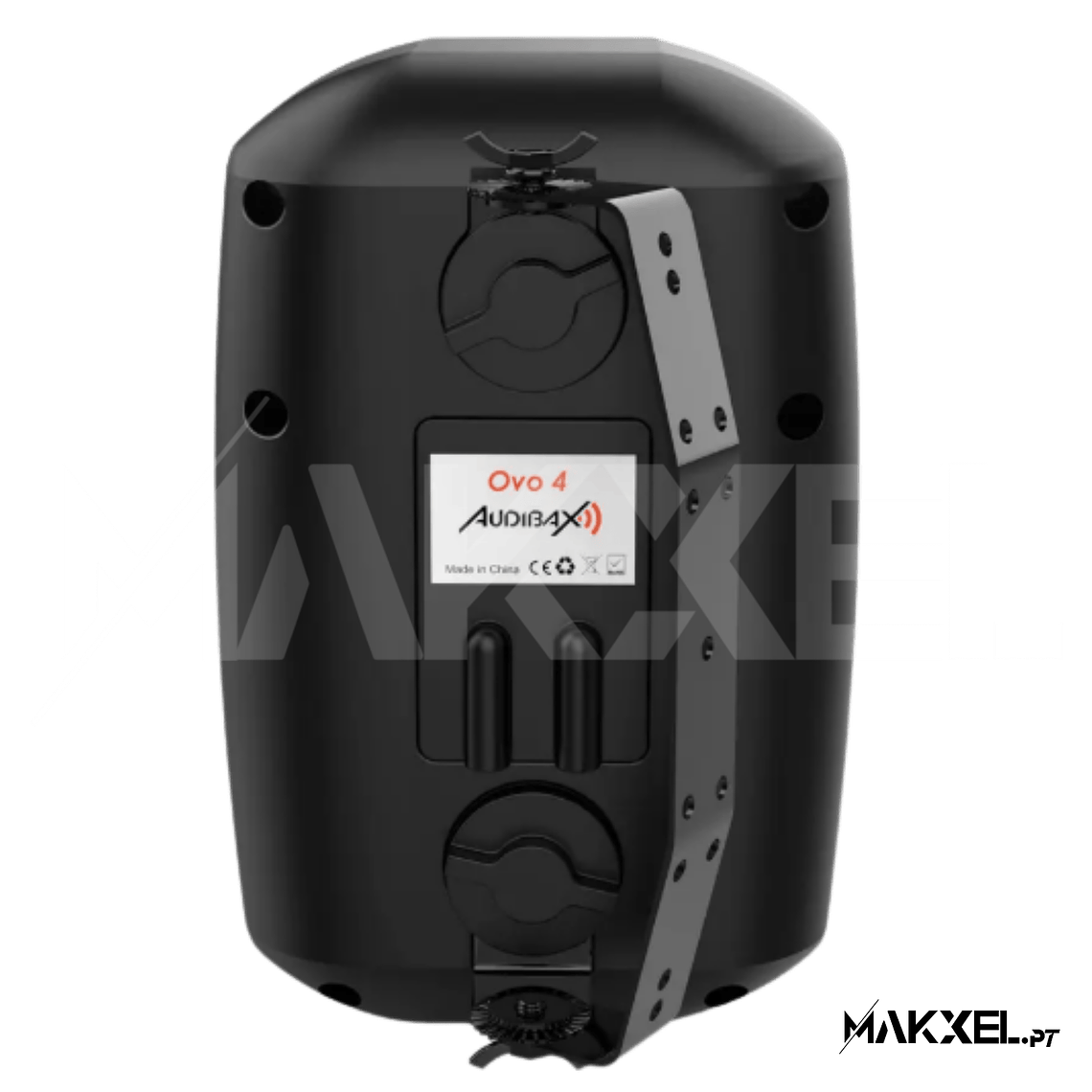 Colunas Audibax Ovo 4 Par Preto Passivas 100v / 8 ohms IP65 3