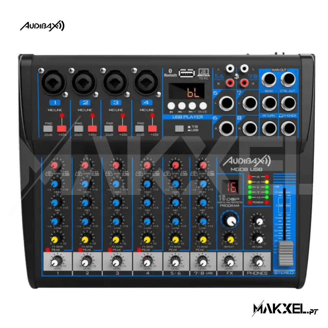 Audibax MG08 USB Bluetooth MP3  USB/Rec 1