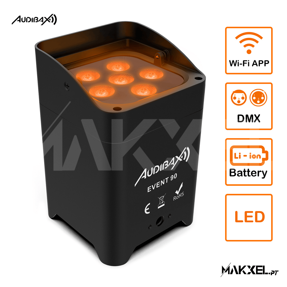 Audibax Event 90 com bateria WiFi 5