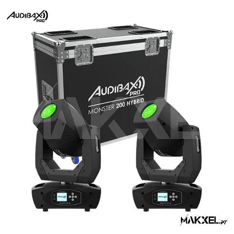 Audibax Pro Monster 200 Hybrid 2 Unidades + Flightcase