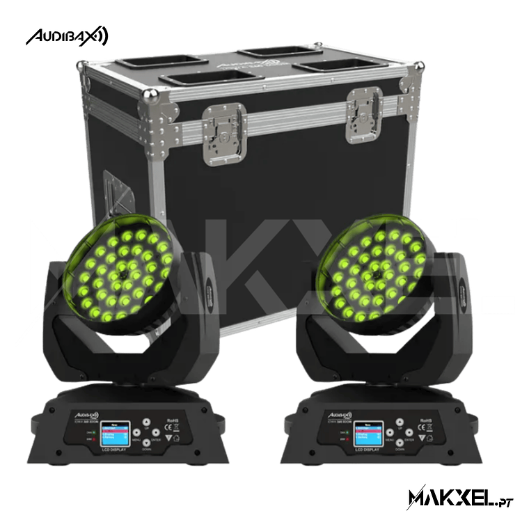 Audibax Iowa 360 Zoom 2 Unidades + Flightcase 1