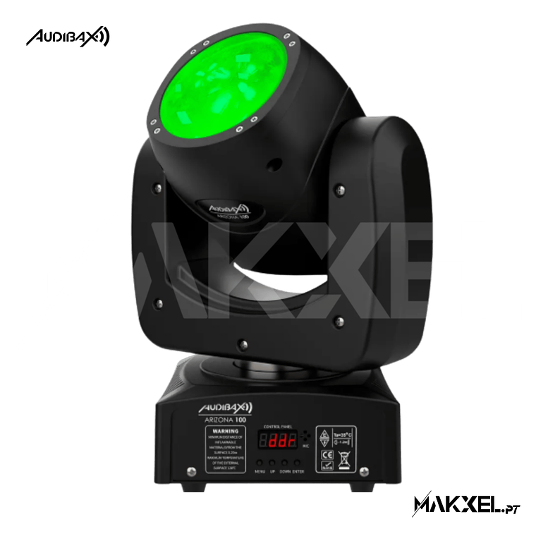 KIT 4 Audibax Arizona 100 Cabeza Móvil Beam 100W RGBW 4 en 1 + Flightcase Mala 3
