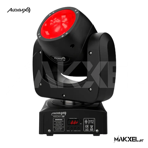 KIT 4 Audibax Arizona 100 Cabeza Móvil Beam 100W RGBW 4 en 1 + Flightcase Mala