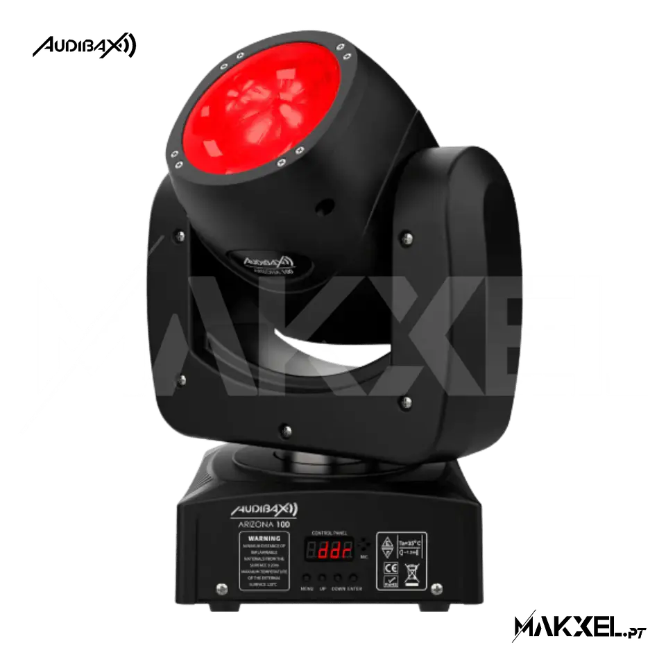 KIT 4 Audibax Arizona 100 Cabeza Móvil Beam 100W RGBW 4 en 1 + Flightcase Mala 2