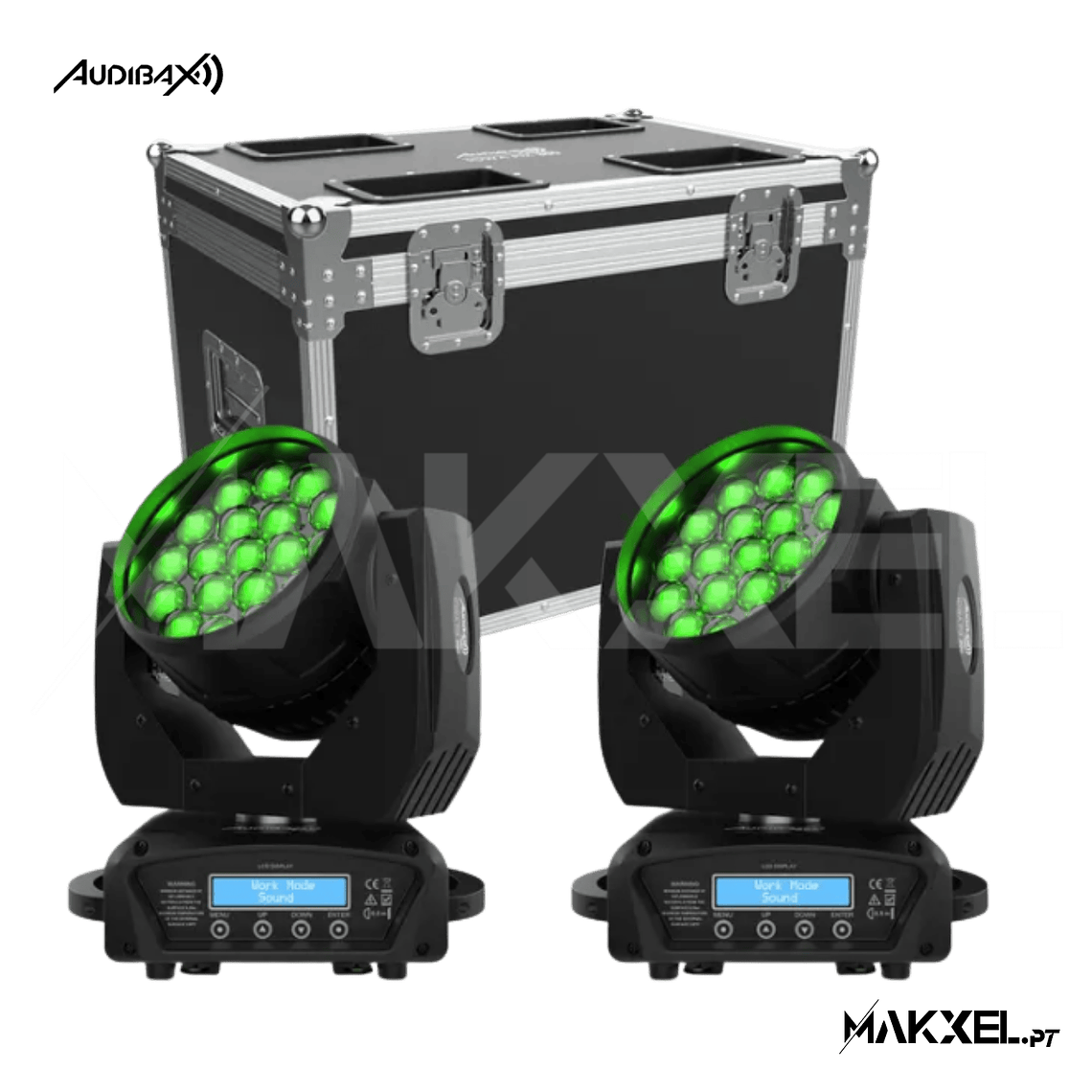 Kit 2 Audibax Iowa Pix 300 + Flightcase 1