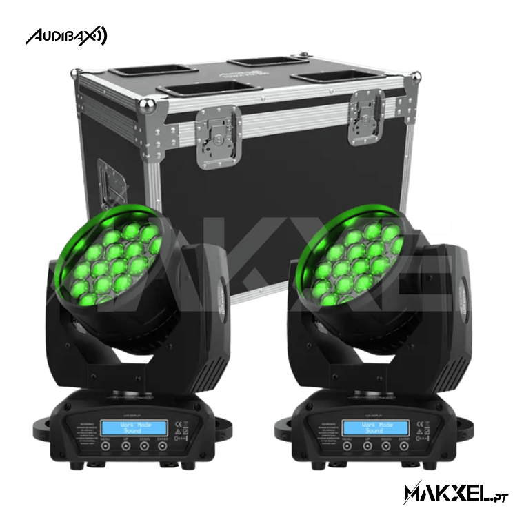 Kit 2 Audibax Iowa Pix 300 + Flightcase 1