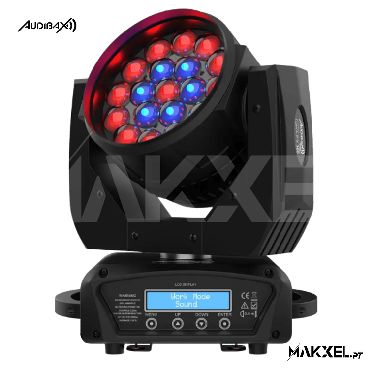 Audibax Lowa Pix 300 Zoom Motorizado RGBw 19 x 15W 1