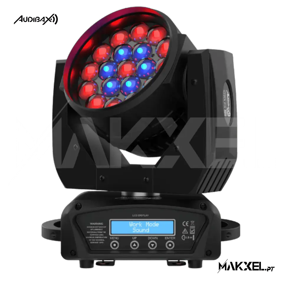 Audibax Lowa Pix 300 Zoom Motorizado RGBw 19 x 15W 1