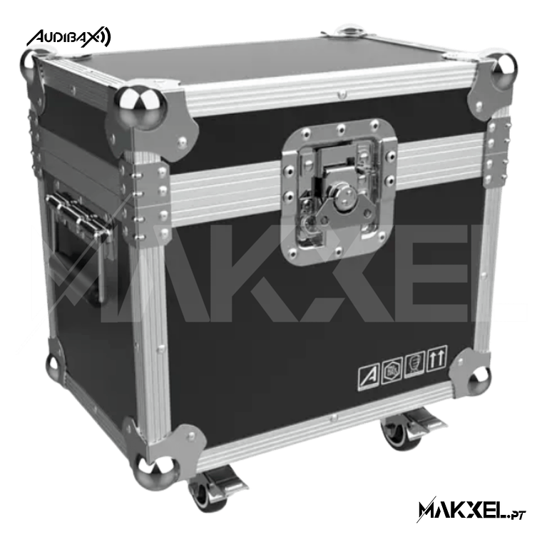 Kit 2 Audibax Boston 60 + Flightcase 12