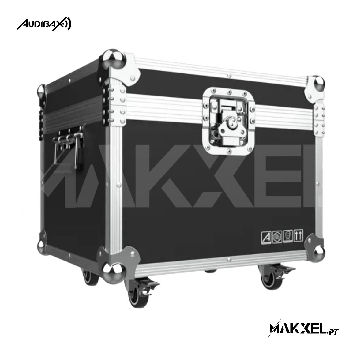 Kit 4 Audibax Boston 30 Ring + Flightcase 12