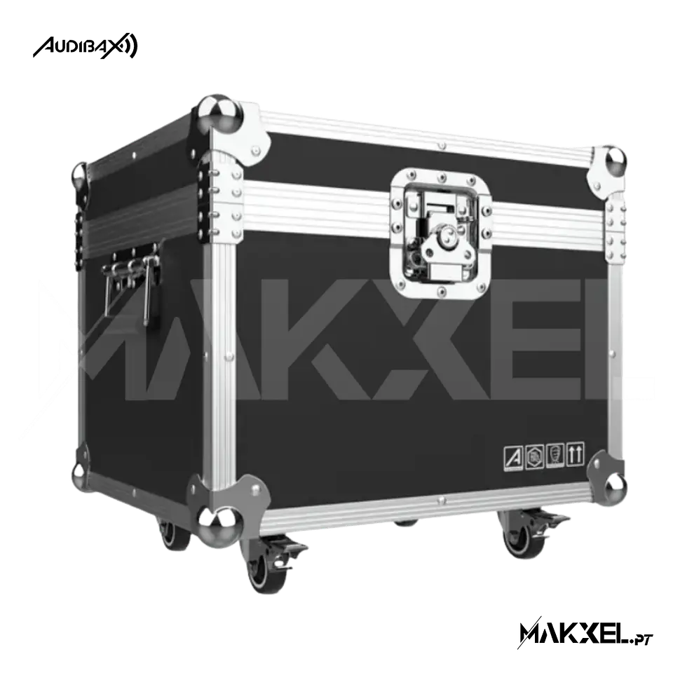 Kit 4 Audibax Boston 30 Ring + Flightcase 12