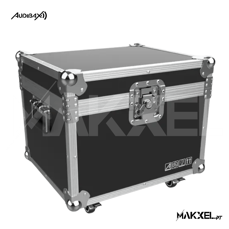 Kit 4 Audibax Boston 30 Ring + Flightcase 13