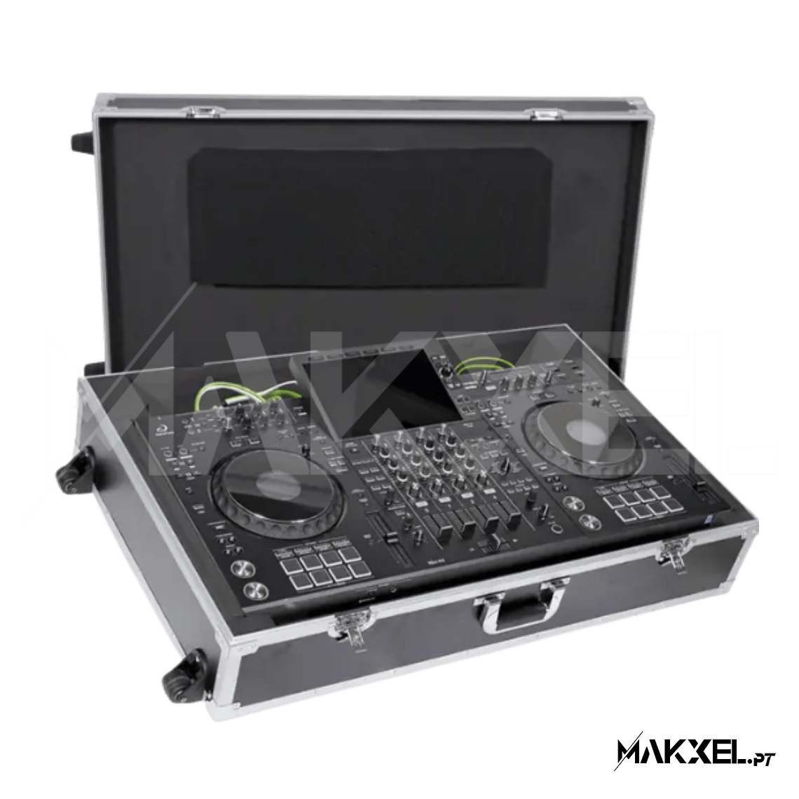FlightCase XDJ-AZ/OPUS-QUAD XXL Silver (Carrinho e Rodas) 1