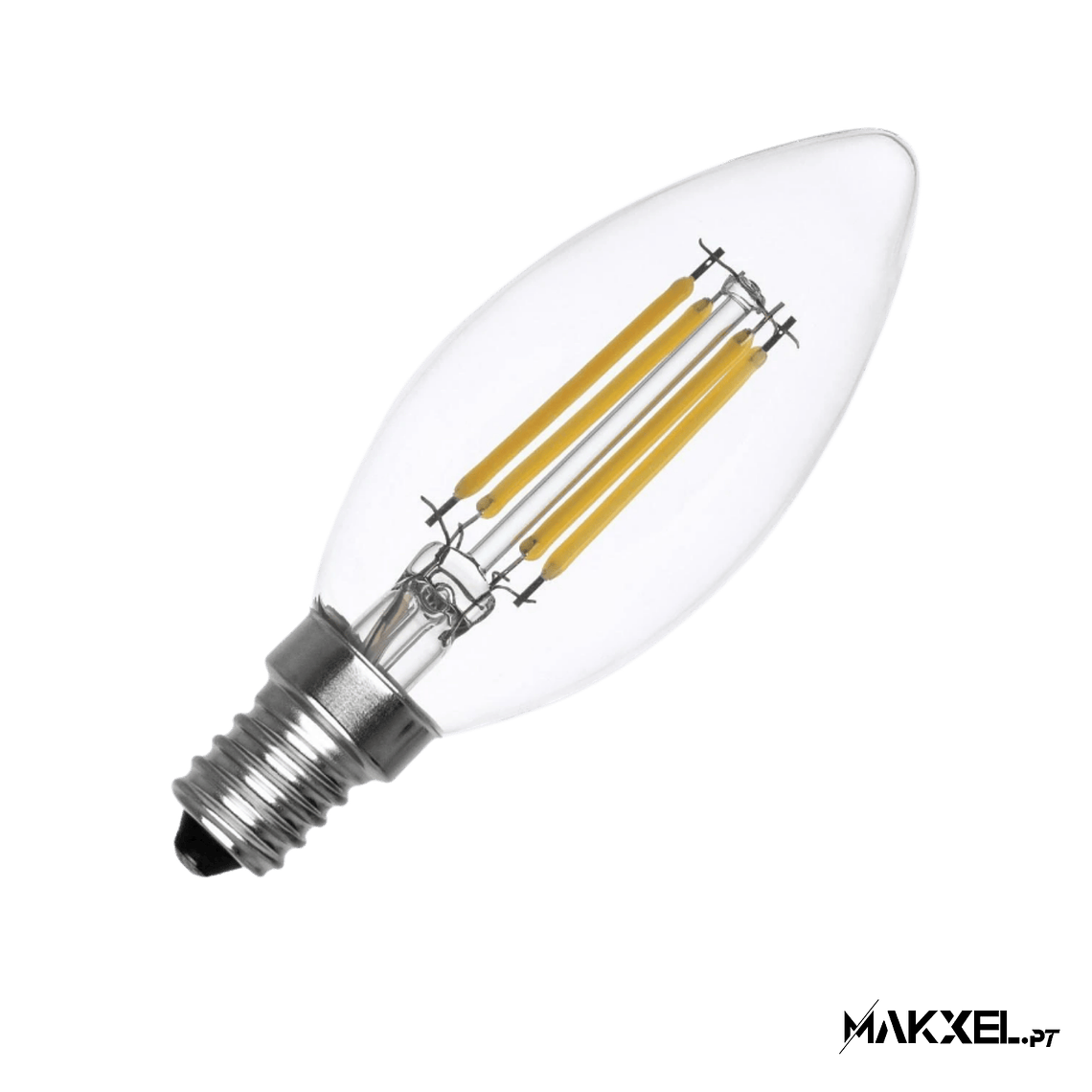 Lâmpada FilamentoLED E14 4W 470 lm C35 Vela 2700K Branco quente 1
