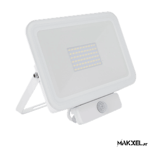 Projetor Led 50W (com sensor de movimento) IP65  Branco Neutro 4500K