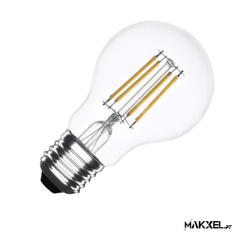 Lâmpada Filamento LED E27 6W A60