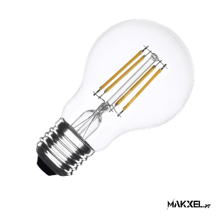 Lâmpada Filamento LED E27 6W A60 4000K Branco Neutro