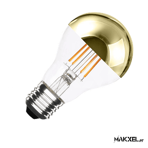 Lâmpada Filamento LED E27 6W A60 Gold Reflect 2200K Super Quente