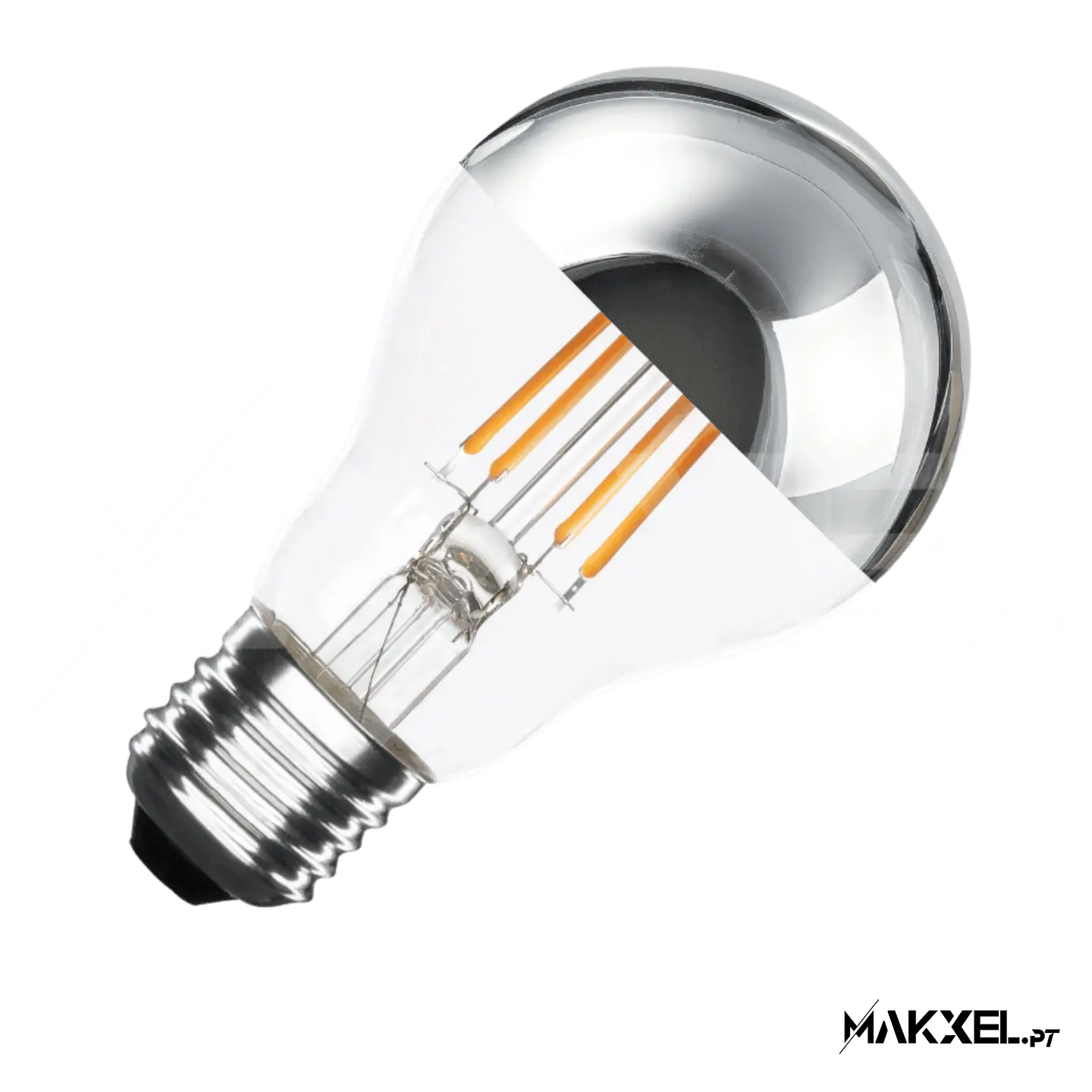 Lâmpada Filamento LED E27 6W A60 Regulável Chrome Reflect 2700K Super Quente 1