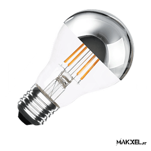Lâmpada Filamento LED E27 6W A60 Regulável Chrome Reflect 2700K Super Quente
