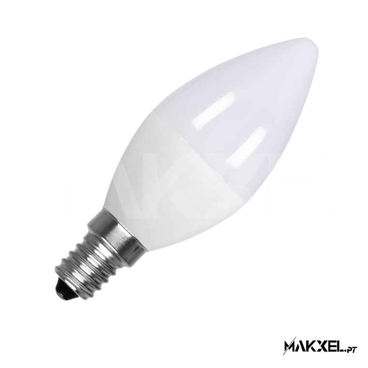 Lâmpada LED E14 5W C37 3000K Branco Quente 1