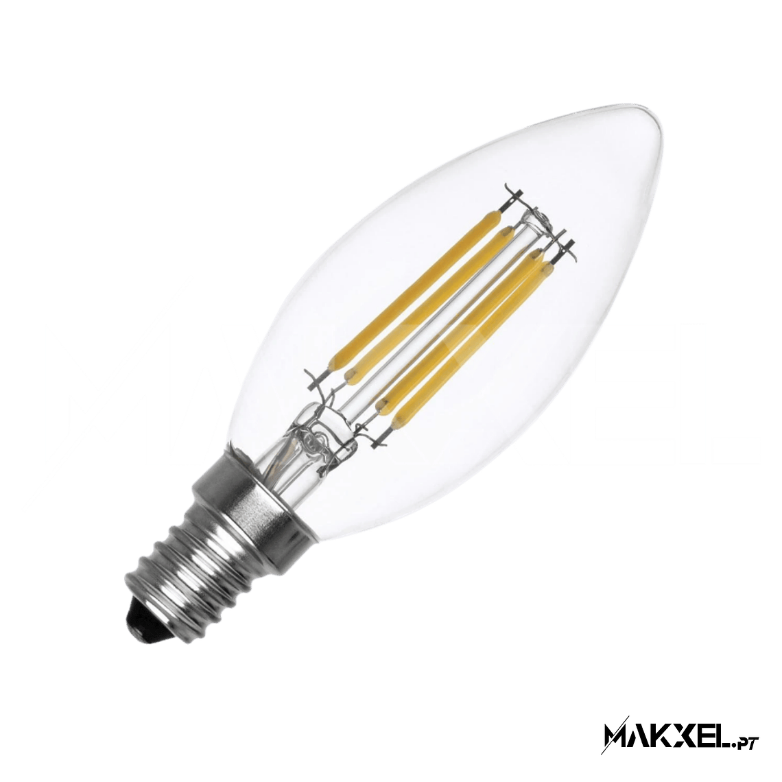 Lâmpada Filamento LED E14 6W C35 Vela 4000k Branco Neutro 1