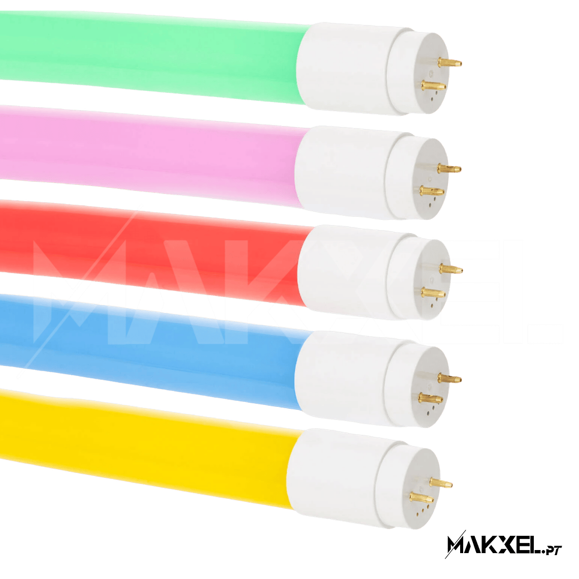 Tubo LED T8 G13 120cm PC Colorido 18W AMARELO 3