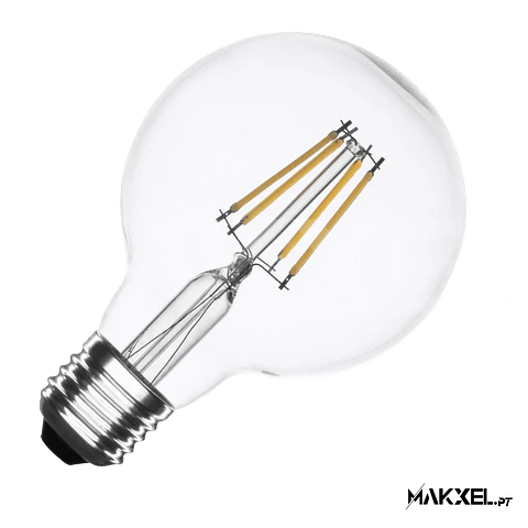 Lâmpada Filamento LED E27 6W G80