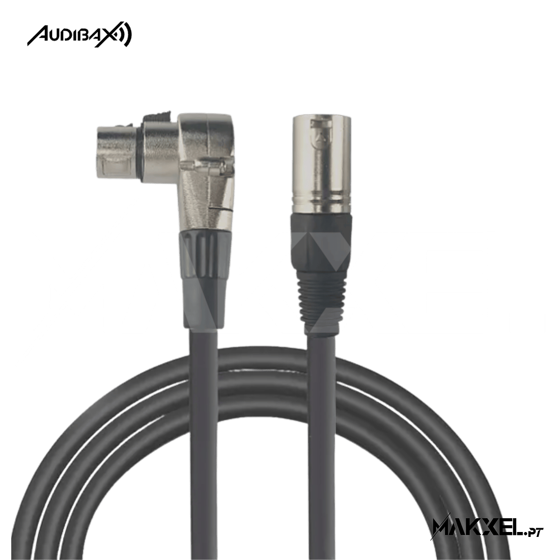 Audibax Silver XLR com cotovelo 1