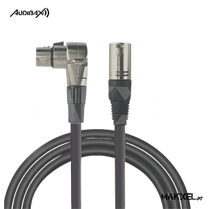 Audibax Silver XLR com cotovelo