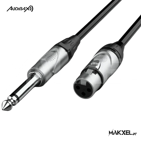 Audibax Silver XLR - Jack Mono