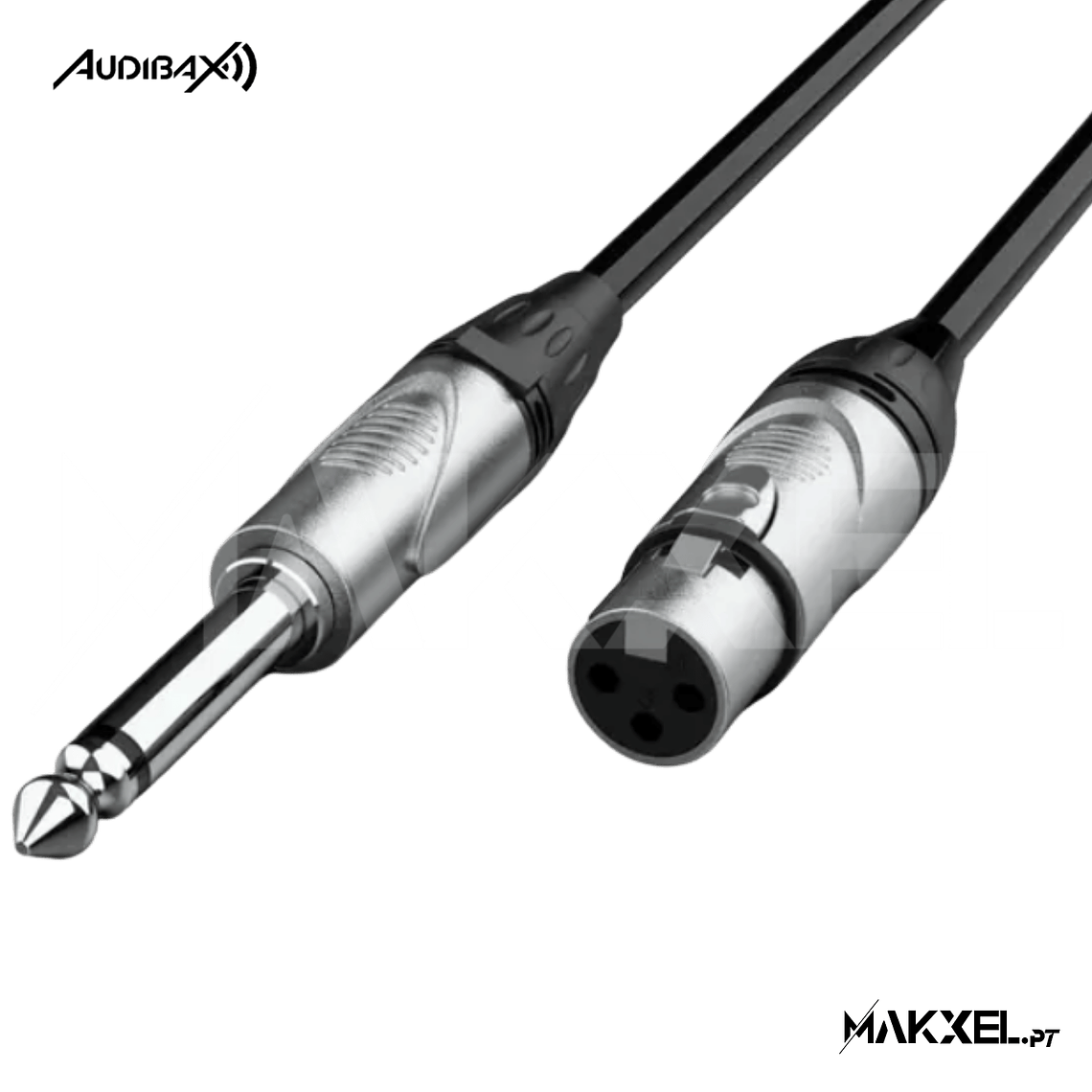Audibax Silver XLR - Jack Mono 1