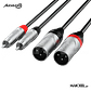 Audibax Pro Cable XLR - RCA 1,5M - Thumbnail 1