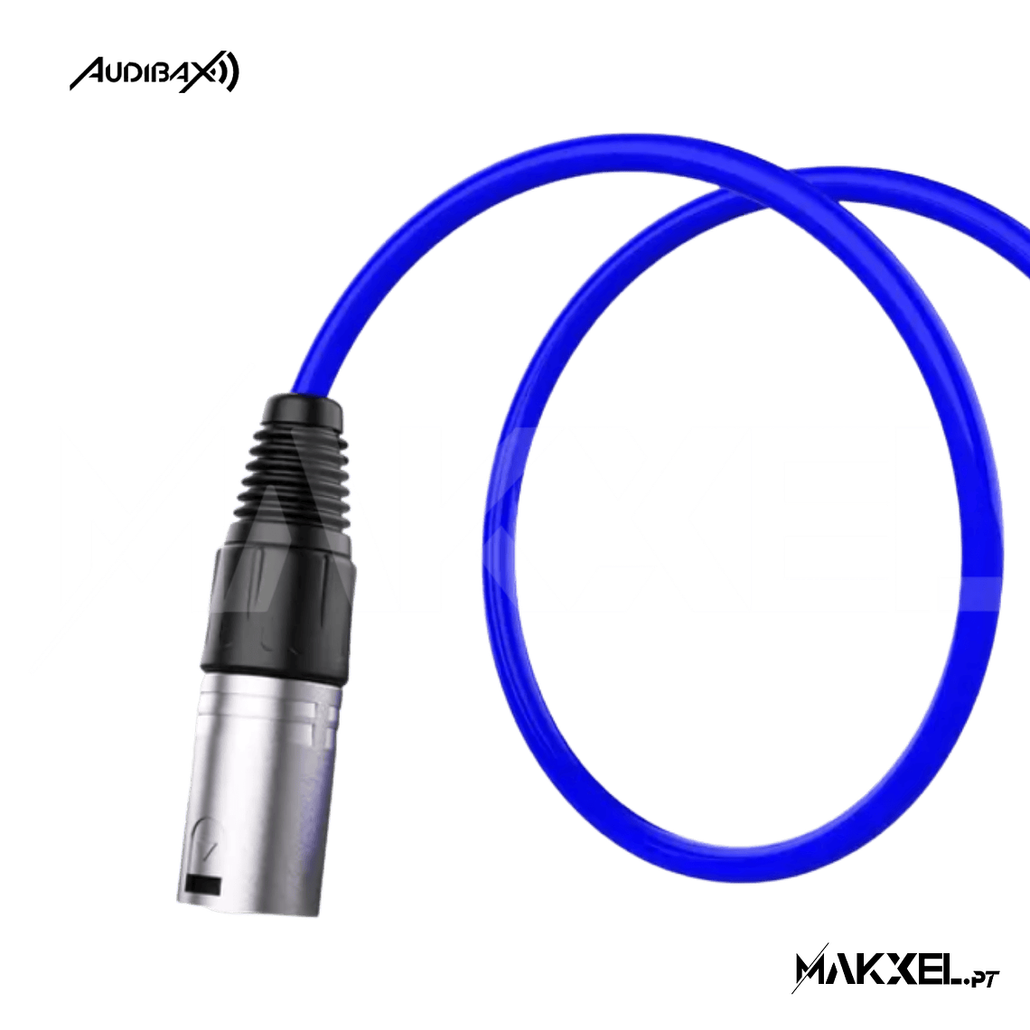 Audibax Silver XLR Macho - XLR Fêmea 10 M Azul 2