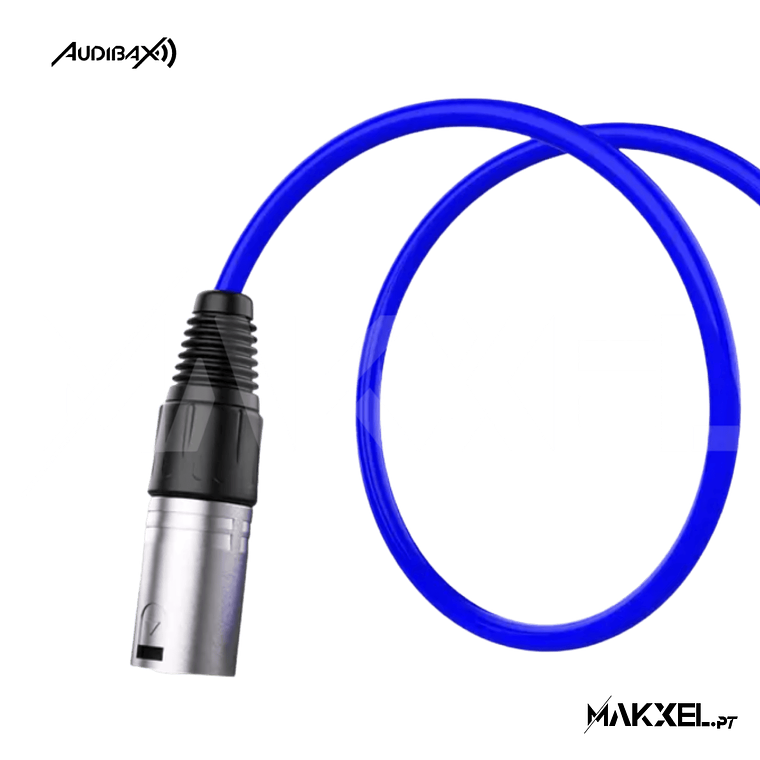 Audibax Silver XLR Macho - XLR Fêmea 10 M Azul 2