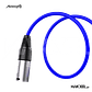 Audibax Silver XLR Macho - XLR Fêmea 10 M Azul - Thumbnail 2
