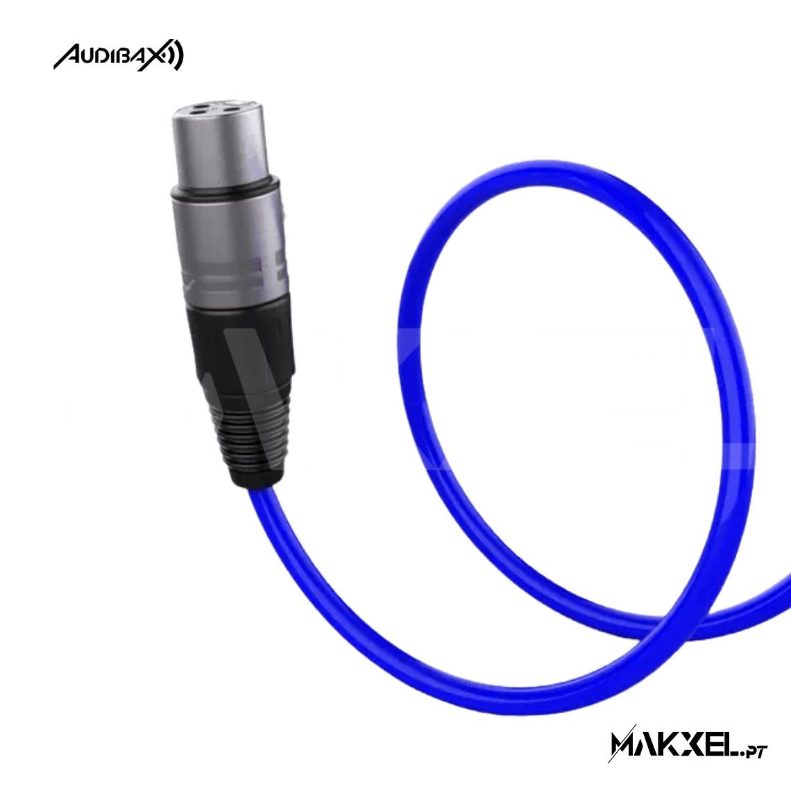 Audibax Silver XLR Macho - XLR Fêmea 10 M Azul 3