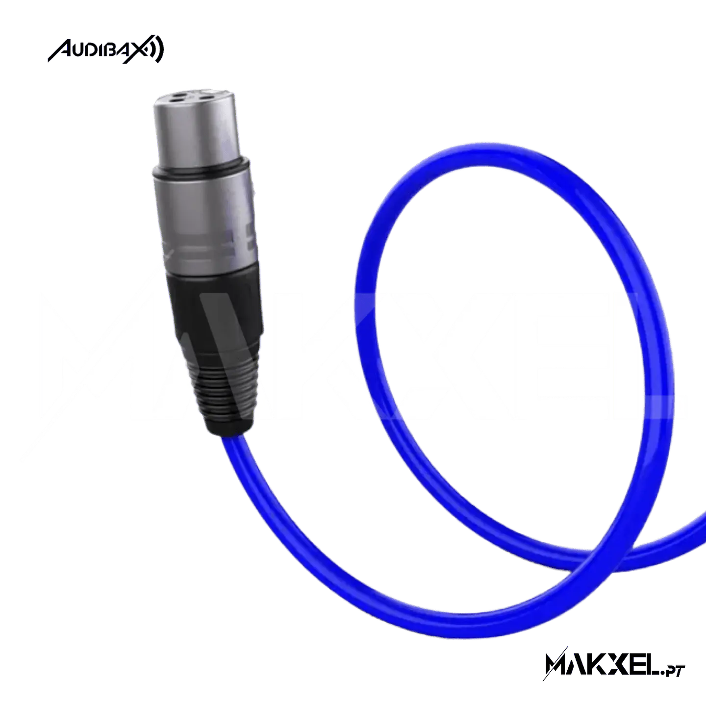 Audibax Silver XLR Macho - XLR Fêmea 10 M Azul 3