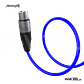 Audibax Silver XLR Macho - XLR Fêmea 10 M Azul - Thumbnail 3