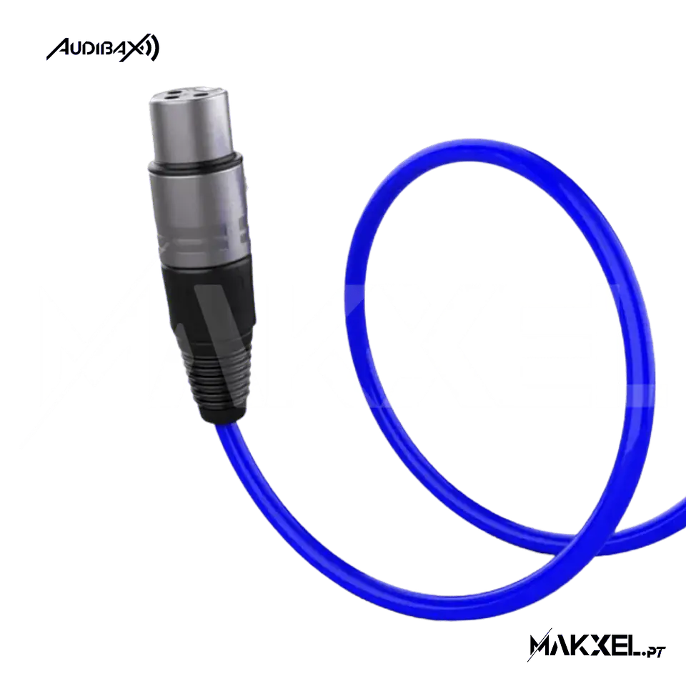 Audibax Silver XLR Macho - XLR Fêmea 10 M Azul 3